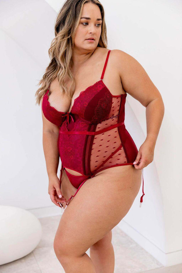 Naked Curve Corsets Amor Corset Cherry Red