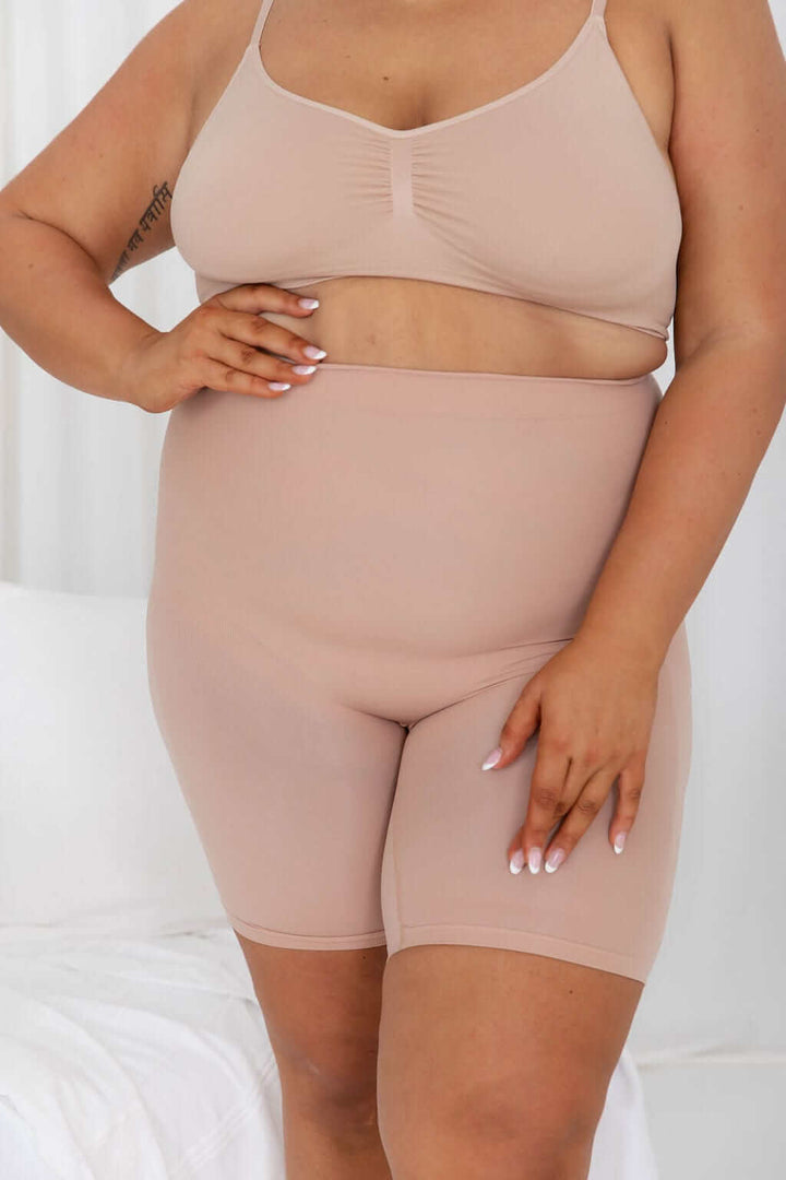 Anti Chaffe Shaping Shorts Nude - Bodysuit - Naked Curve