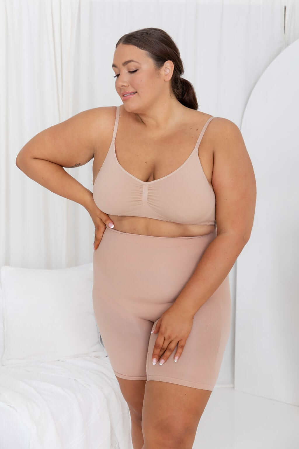 Anti Chaffe Shaping Shorts Nude - Bodysuit - Naked Curve