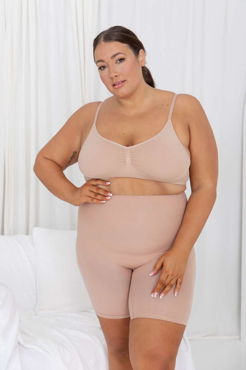 Anti Chaffe Shaping Shorts Nude - Bodysuit - Naked Curve