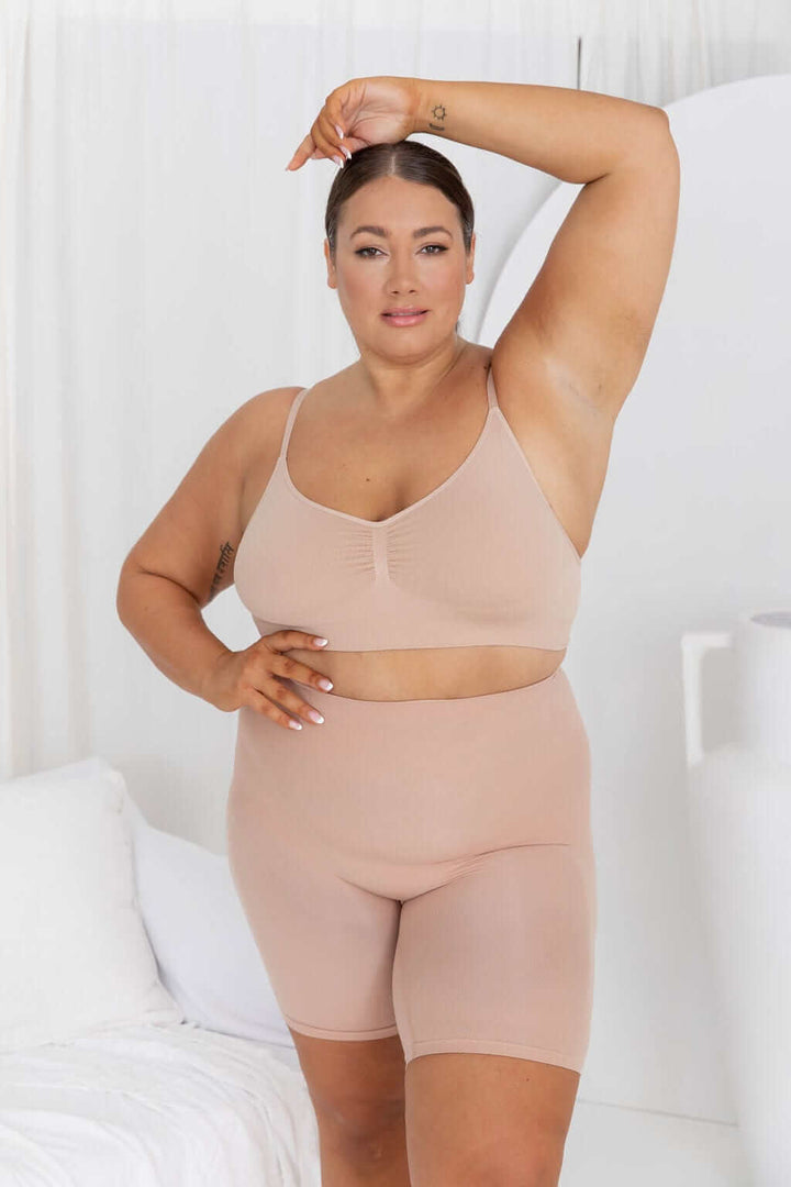 Anti Chaffe Shaping Shorts Nude - Bodysuit - Naked Curve