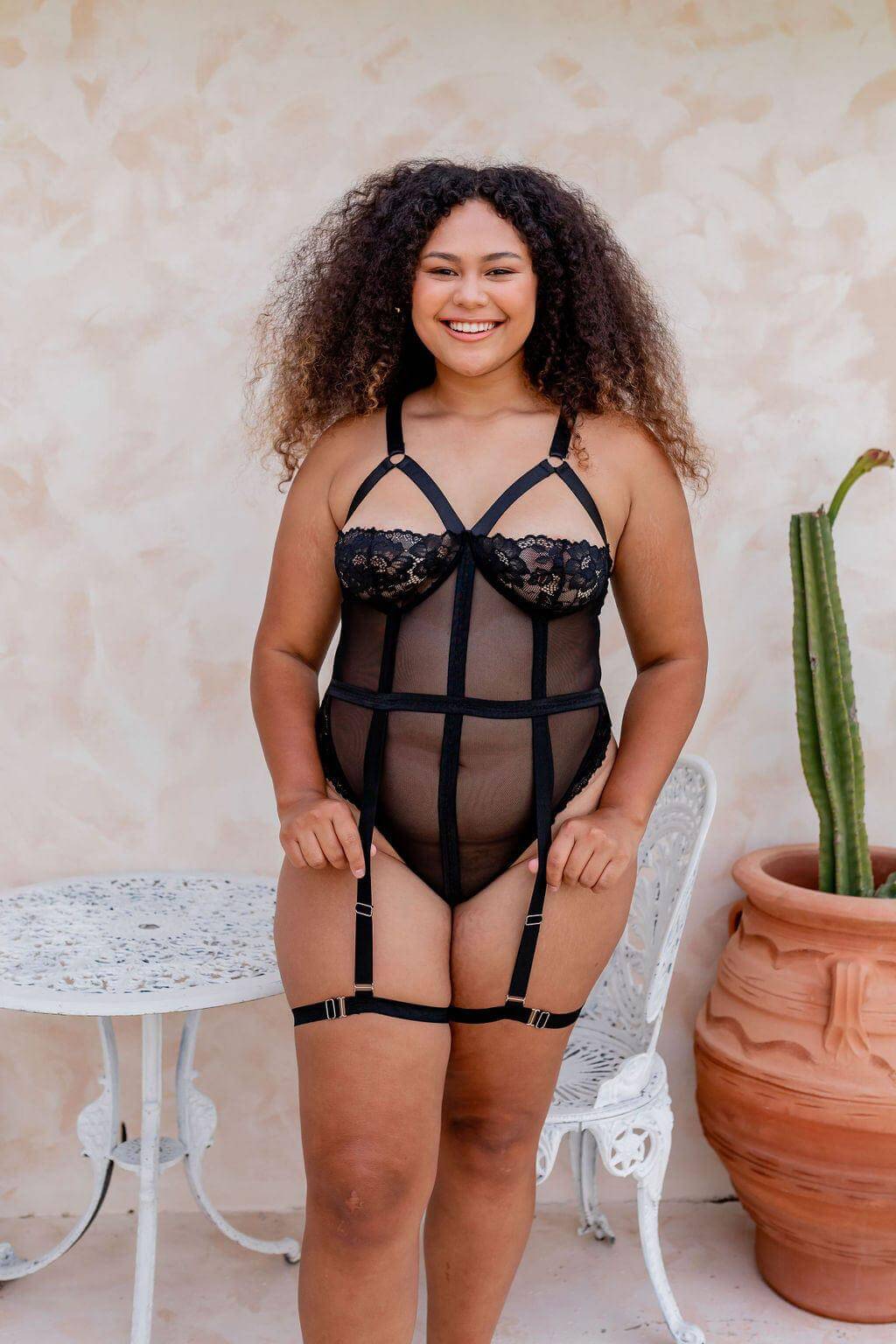 Aspen Pepper Teddy - Bodysuit - Naked Curve