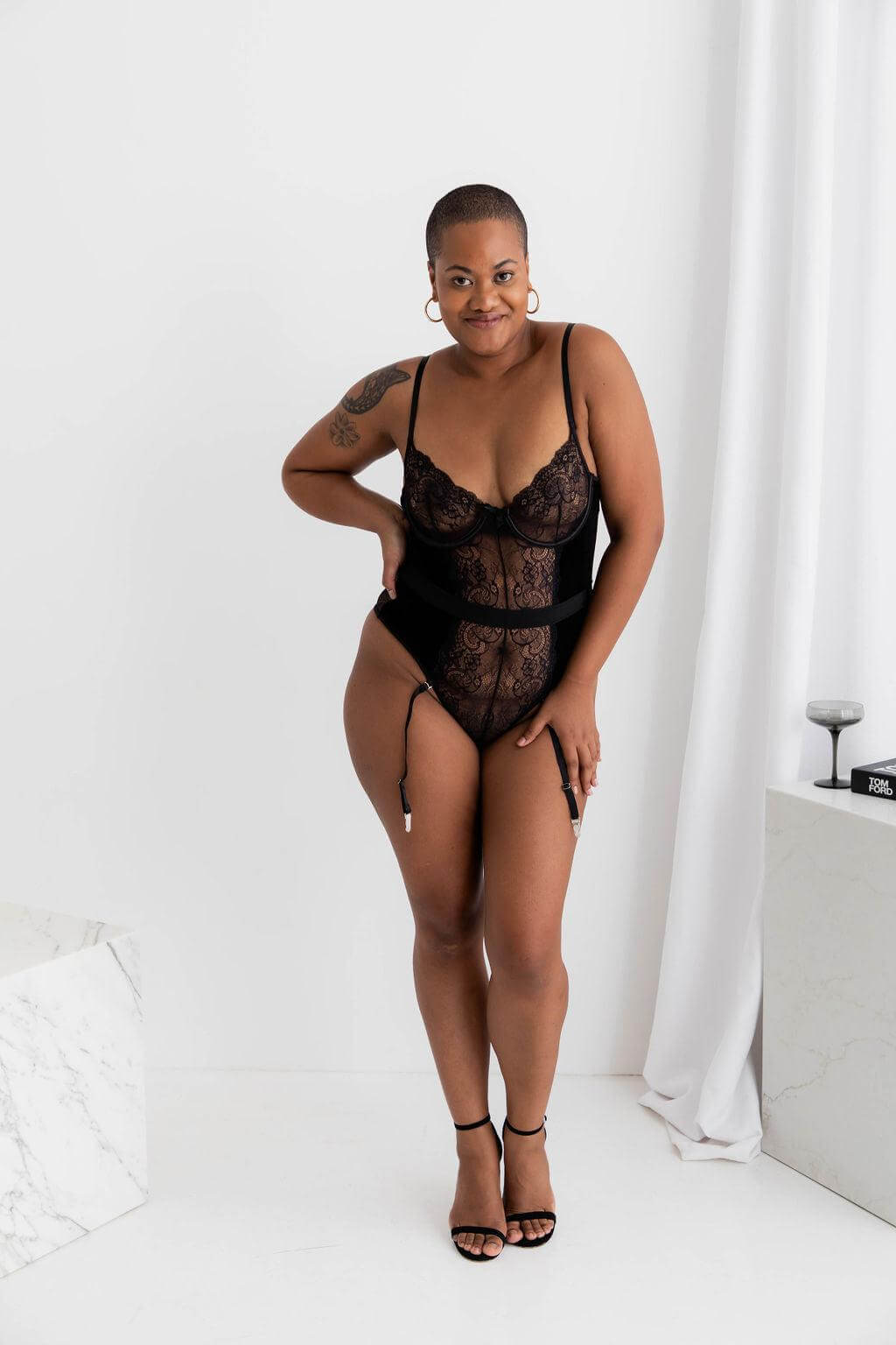 Bad Romance Black Teddy - Bodysuit - Naked Curve