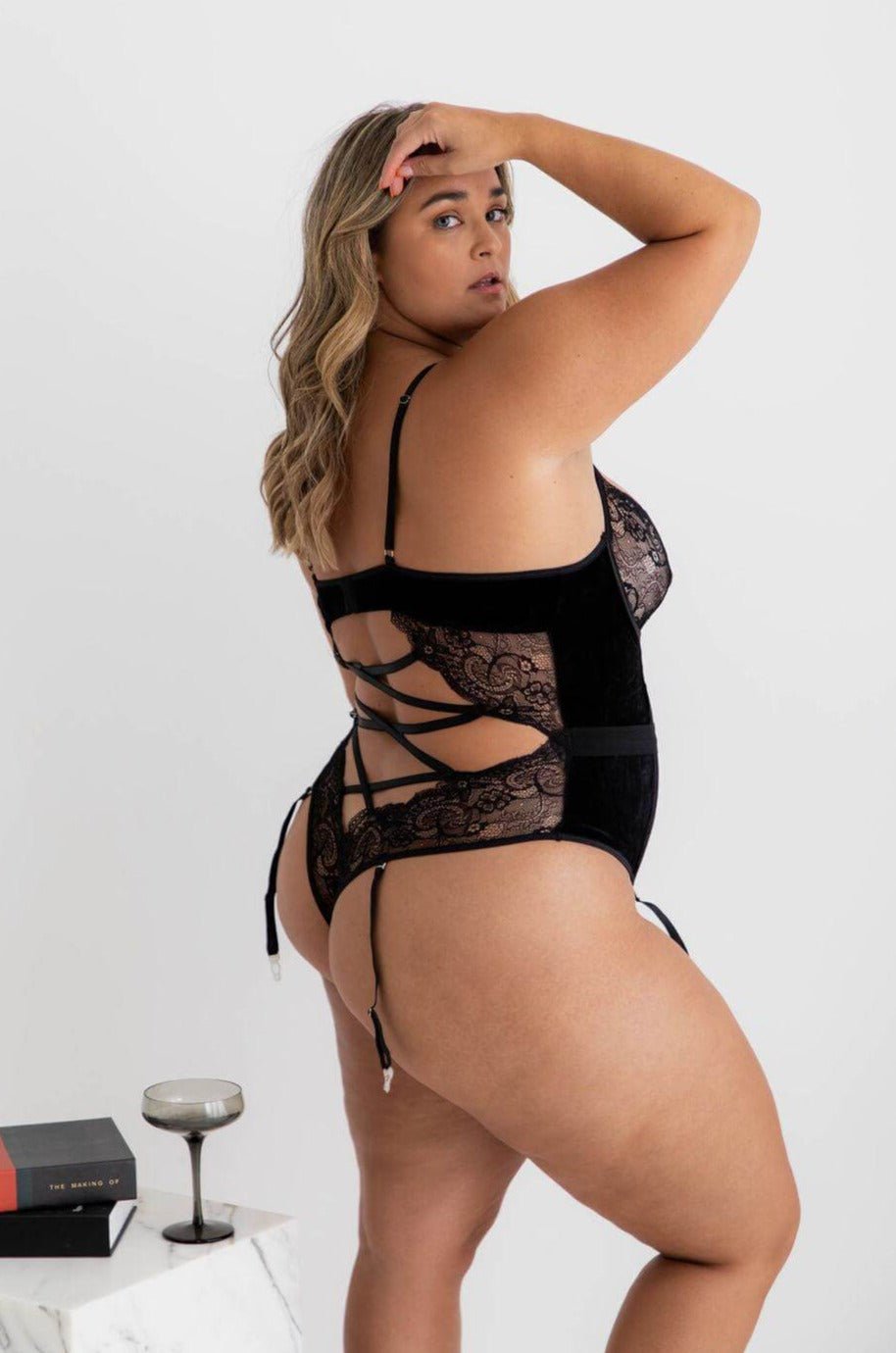 Bad Romance Black Teddy - Bodysuit - Naked Curve