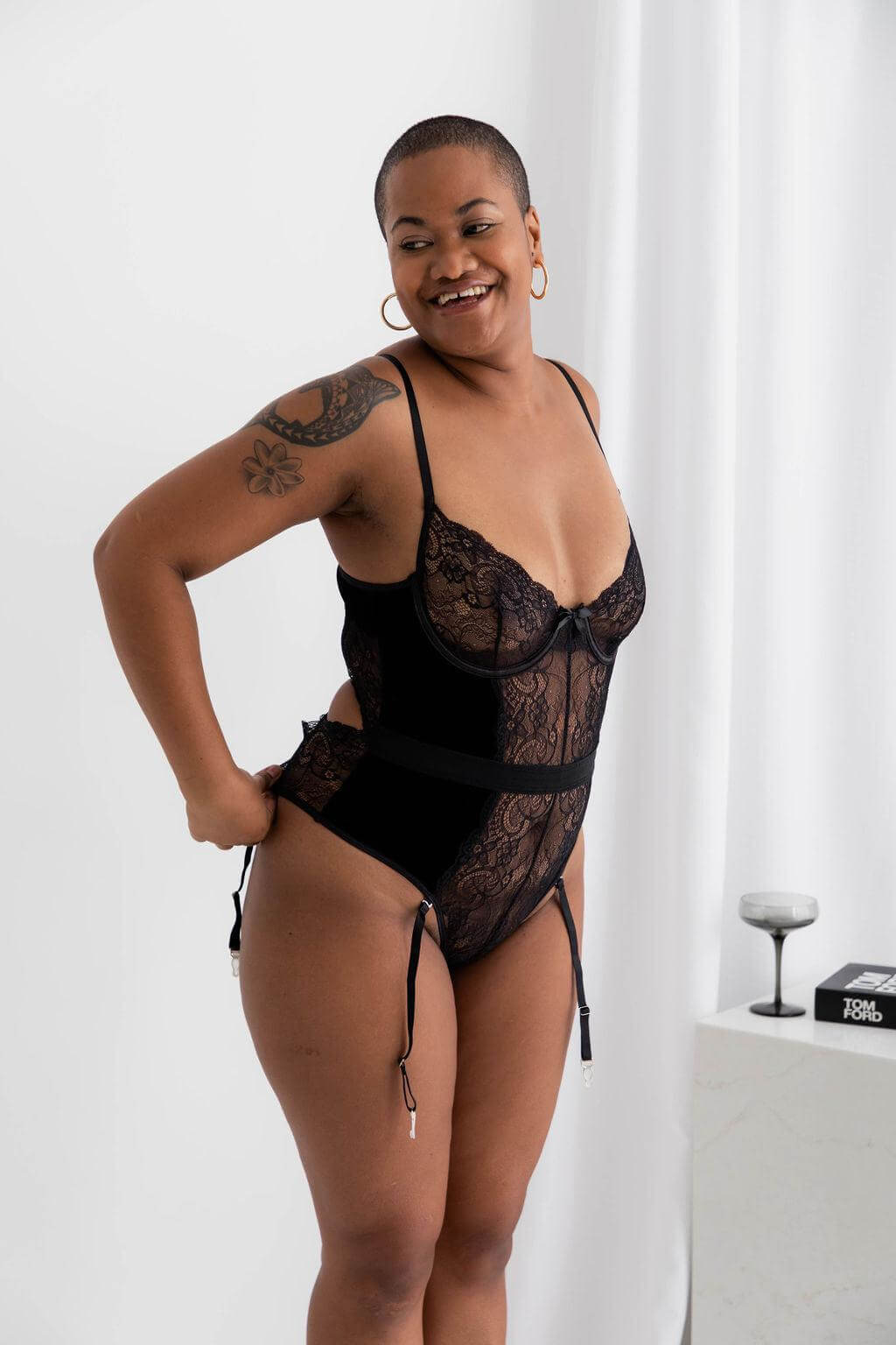 Bad Romance Black Teddy - Bodysuit - Naked Curve