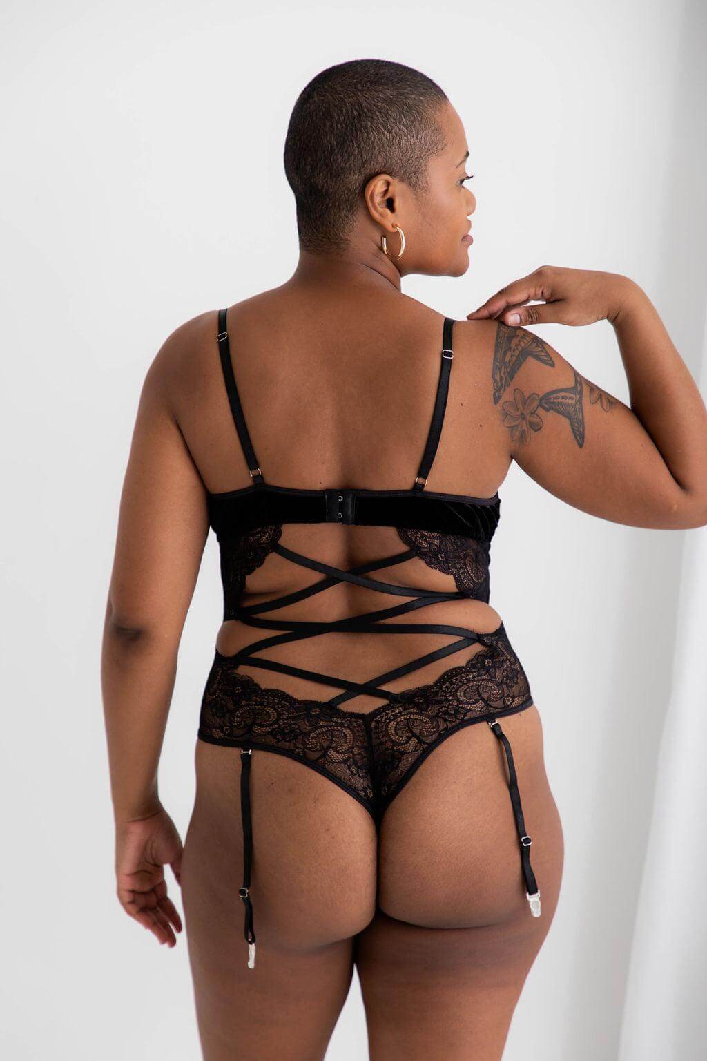 Bad Romance Black Teddy - Bodysuit - Naked Curve