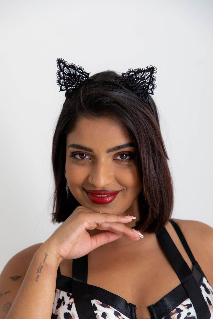 Black Kitty Ears - Accessories - Naked Curve