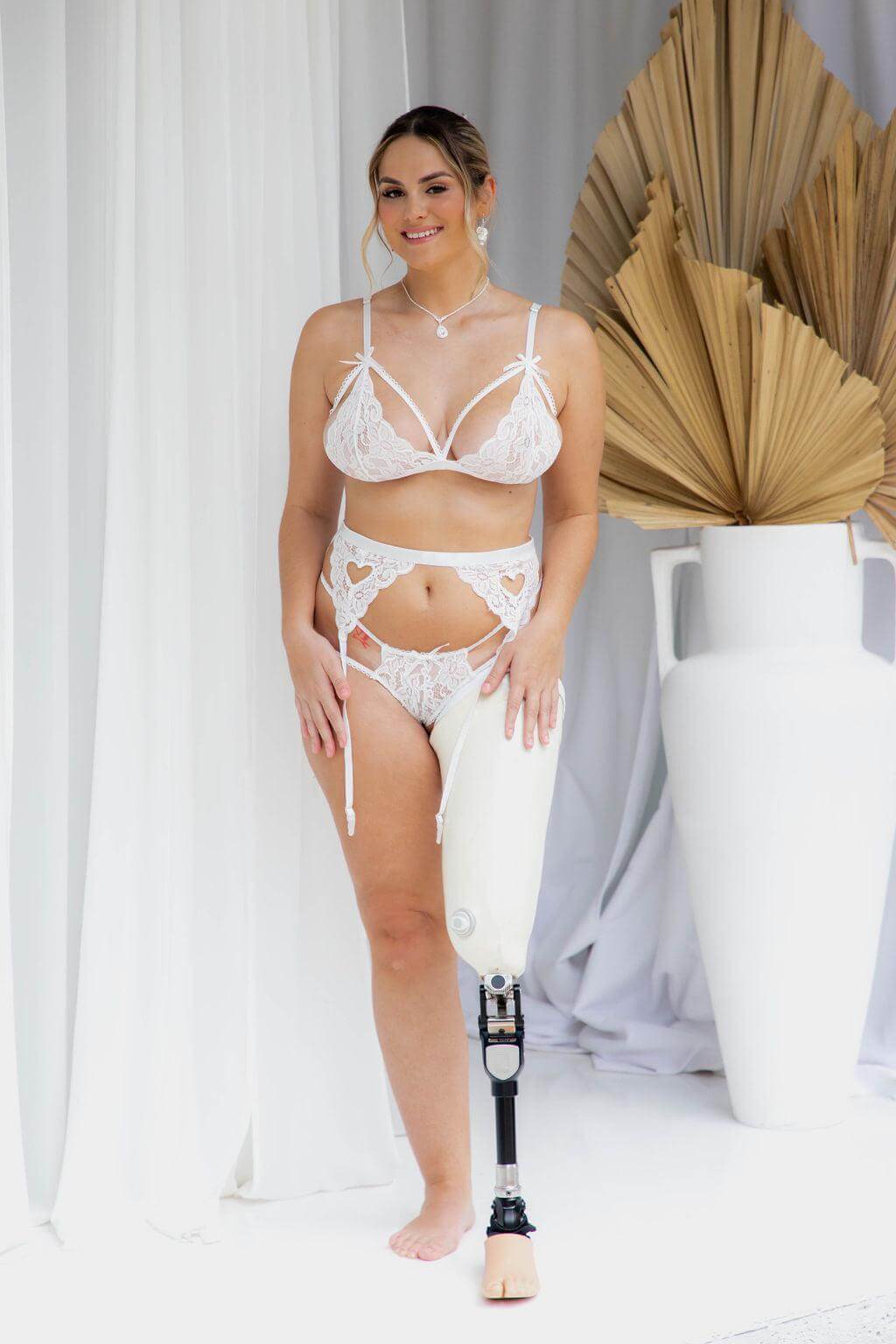 Camellia White Set - Lingerie Sets - Naked Curve