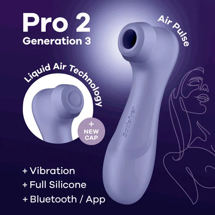 Satisfyer Pro 2 Generation 3 with App Control Lady Lavender - Air Pulse