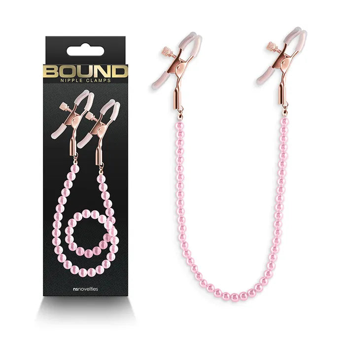 Pink Bound Nipple Clamps