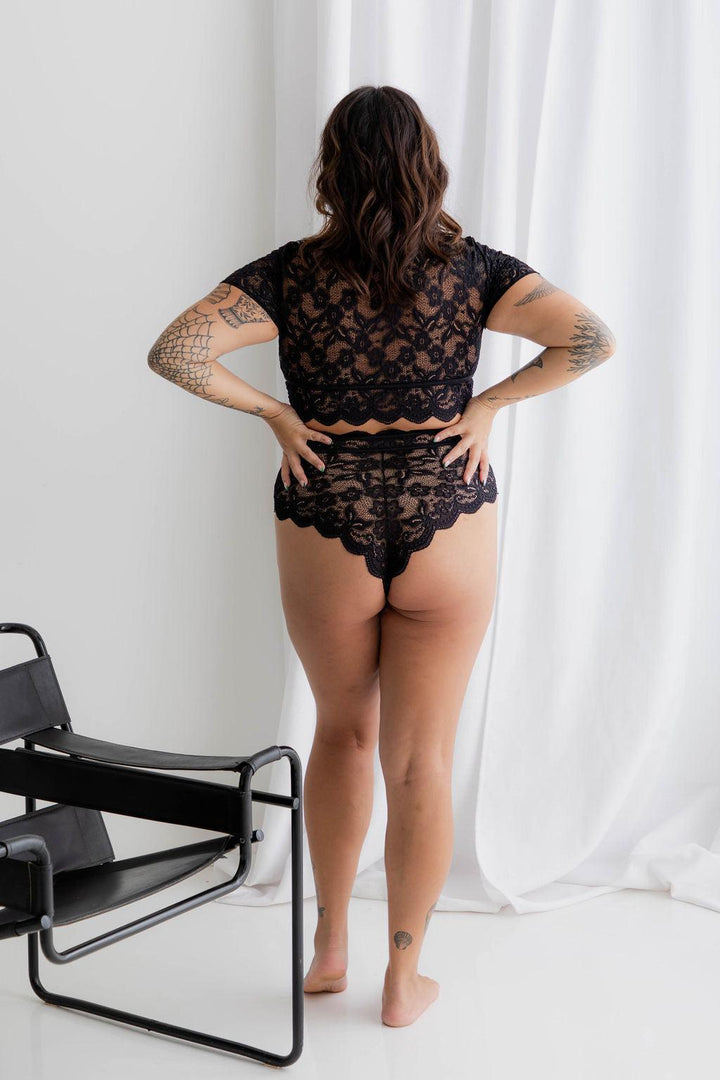 Honey Pot Black - Lingerie Sets - Naked Curve