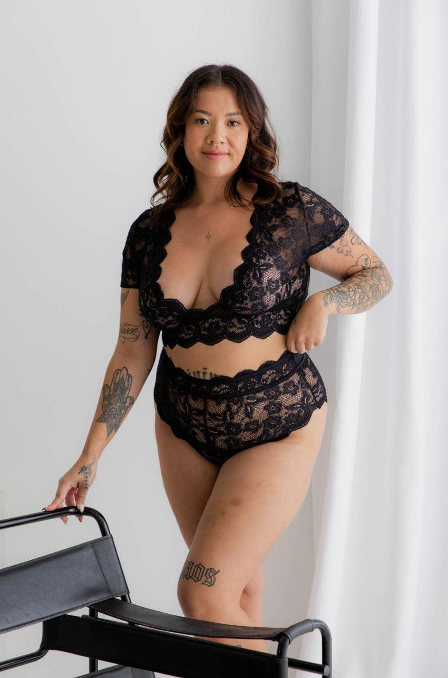 Honey Pot Black - Lingerie Sets - Naked Curve