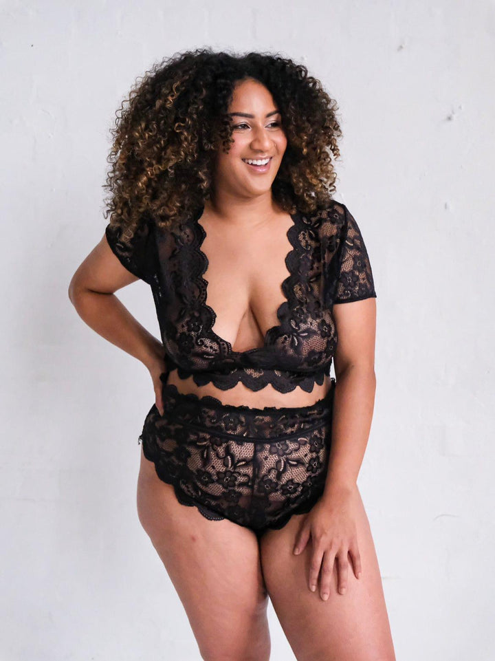 Honey Pot Black - Lingerie Sets - Naked Curve