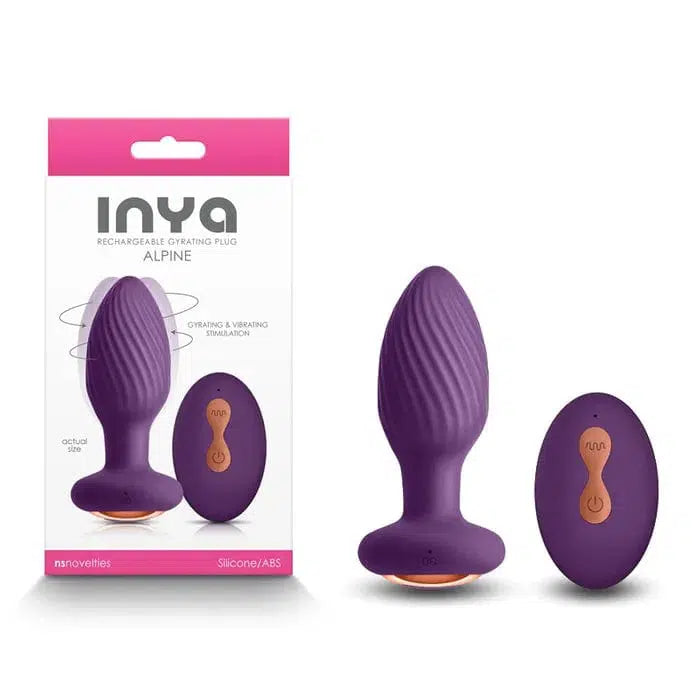 Naked Curve vibrator INYA Alpine - Purple Vibrating Butt Plug with Remote