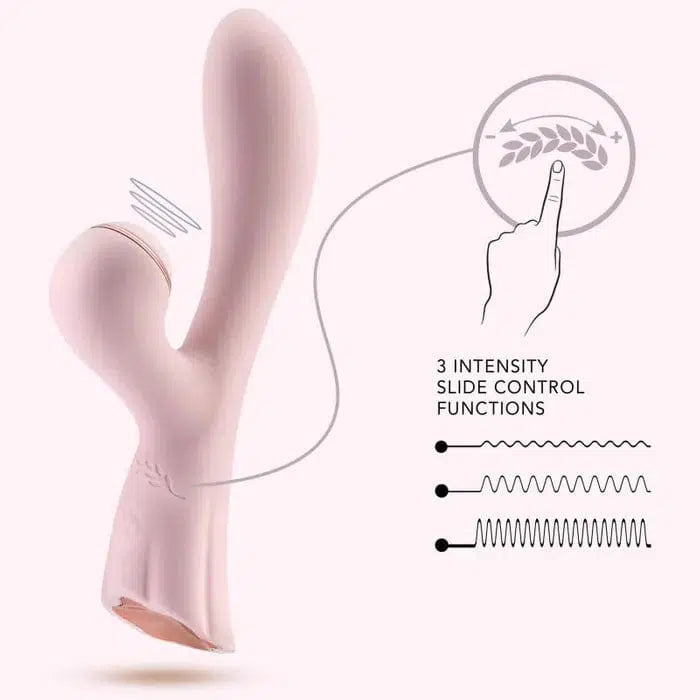 Naked Curve Sex Toy Lush Isabelle - Pink Vibrator with Air Pulse