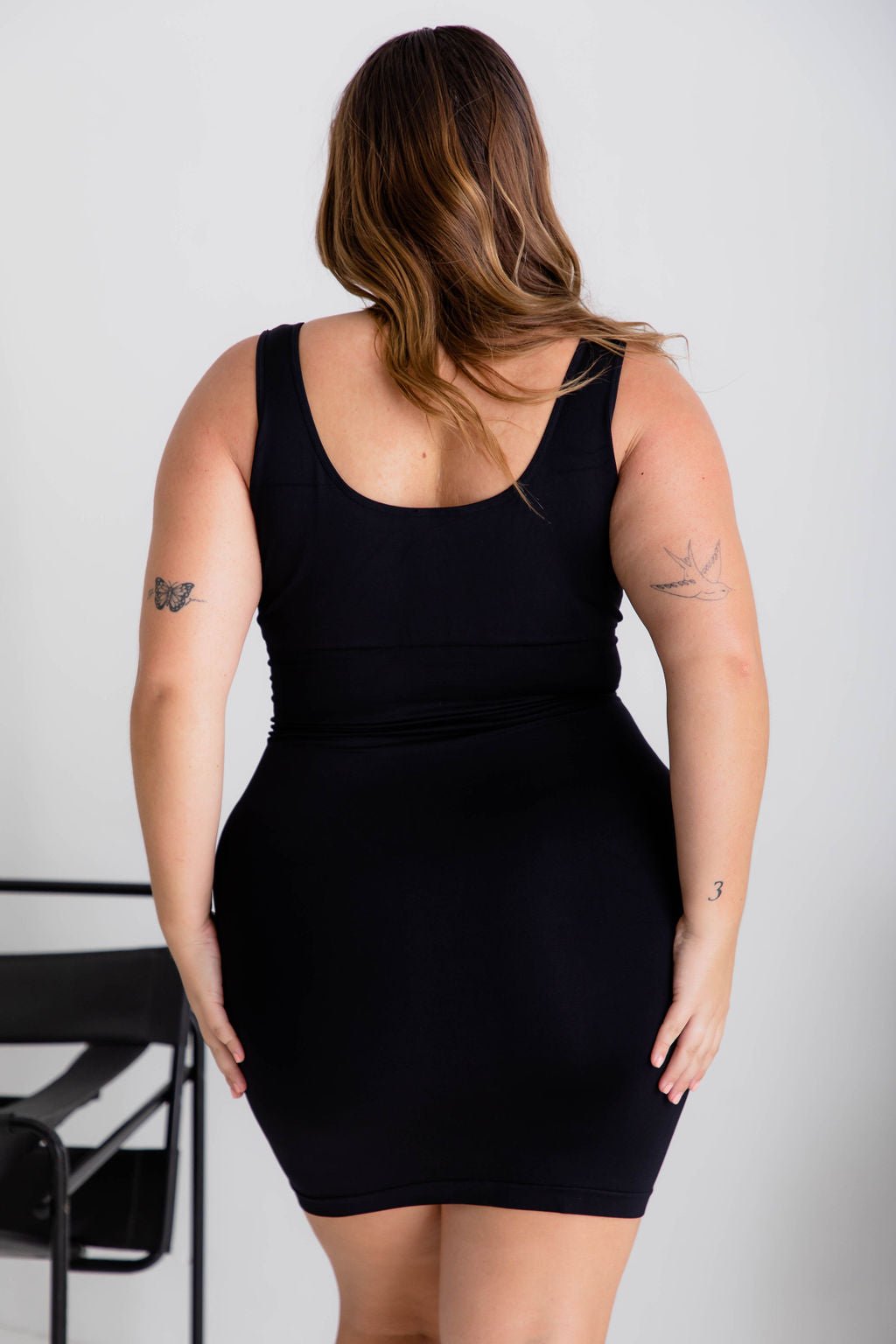 Mini Shaper Dress Black - Bodysuit - Naked Curve