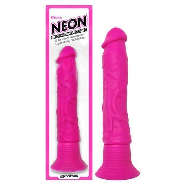 Neon Silicone Wall Banger - Dildo Vibrator - Sex Toy - Naked Curve