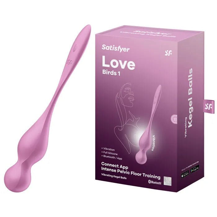 Satisfyer Love Birds 1 - Pink Pelvic Floor Trainer with App Control - Naked Curve