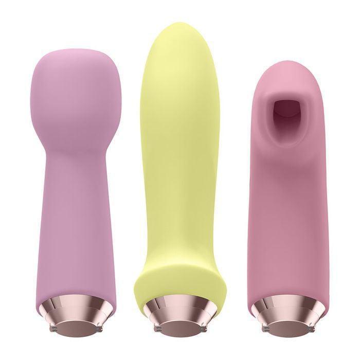 Naked Curve Sex Toy Satisfyer Marvelous Four - 4 Interchangeable Heads