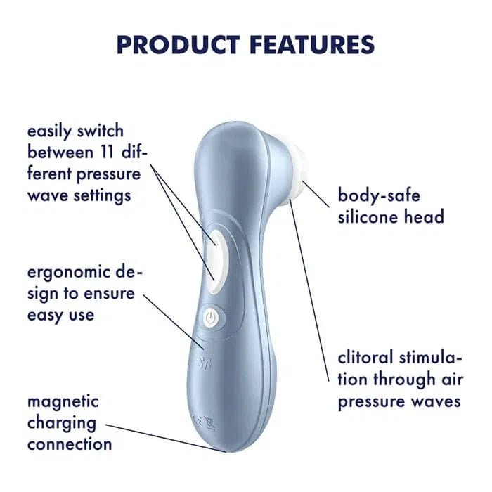 Satisfyer Pro 2 Air Pulse Clitoral Stimulator - Sex Toy - Naked Curve