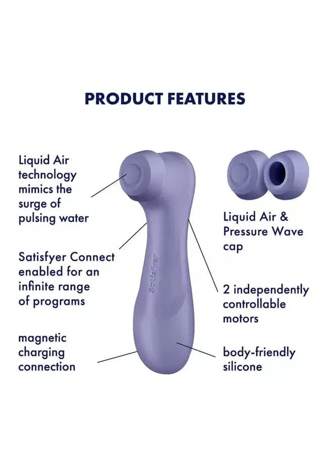 Naked Curve Sex Toy Lavender Satisfyer Pro 2 Generation 3 with App Control Lady Lavender - Air Pulse