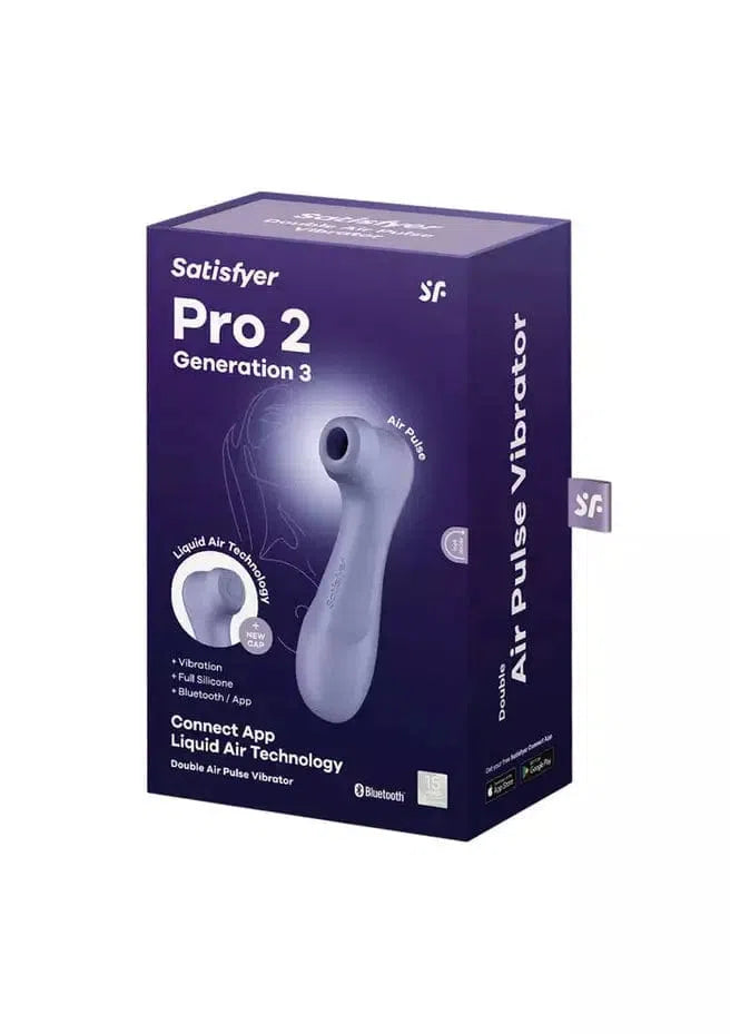 Naked Curve Sex Toy Lavender Satisfyer Pro 2 Generation 3 with App Control Lady Lavender - Air Pulse