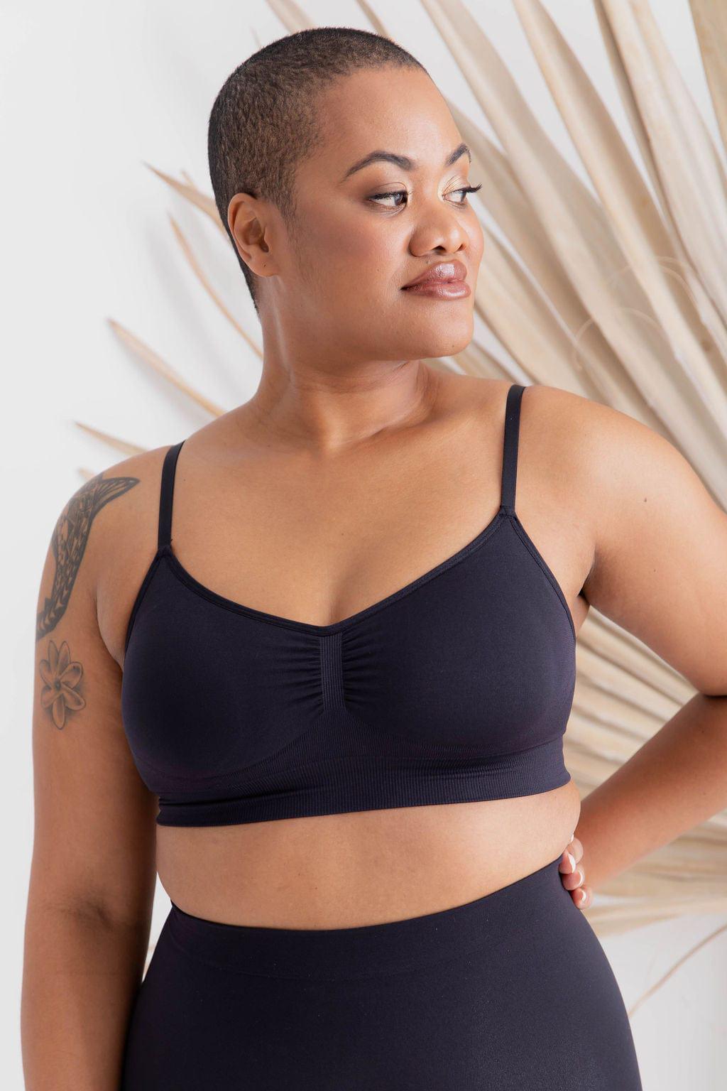 Seamless Everyday Bra Black - Bra - Naked Curve