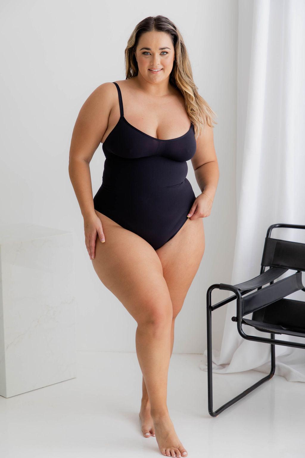 Seamless G Bodysuit Black - Bodysuit - Naked Curve