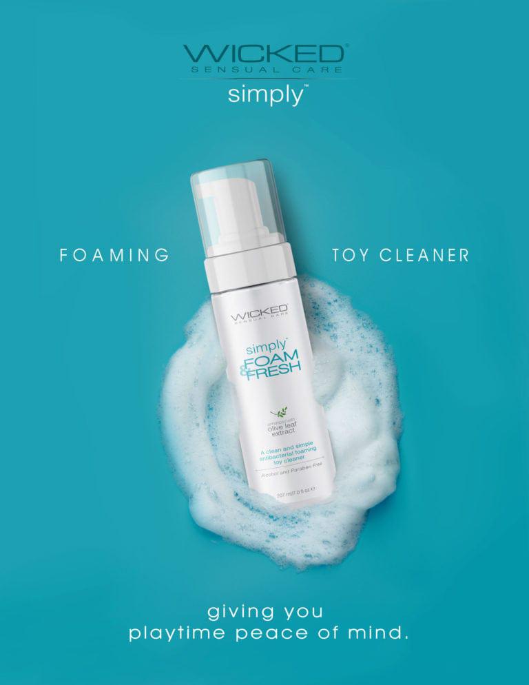 Wicked Simply Antibacterial Foaming Toy Cleaner - Naked Curve